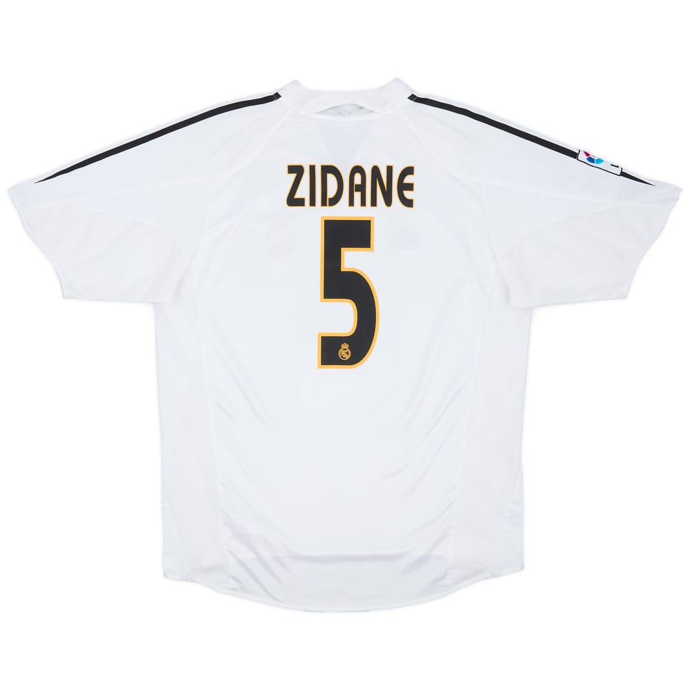 2004-05 Real Madrid Home Shirt Zidane #5 - 6/10 - (L)