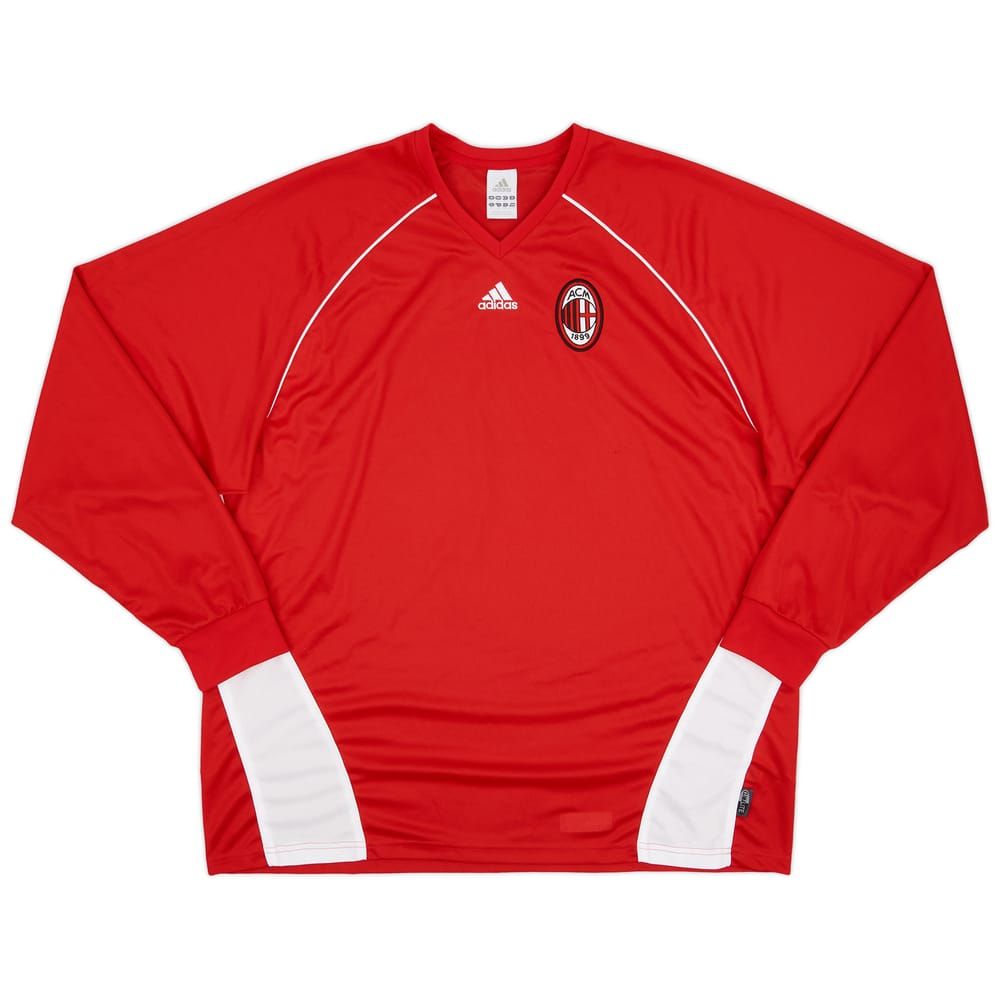2005-06 AC Milan adidas Training L/S Shirt - 8/10 - (XL)