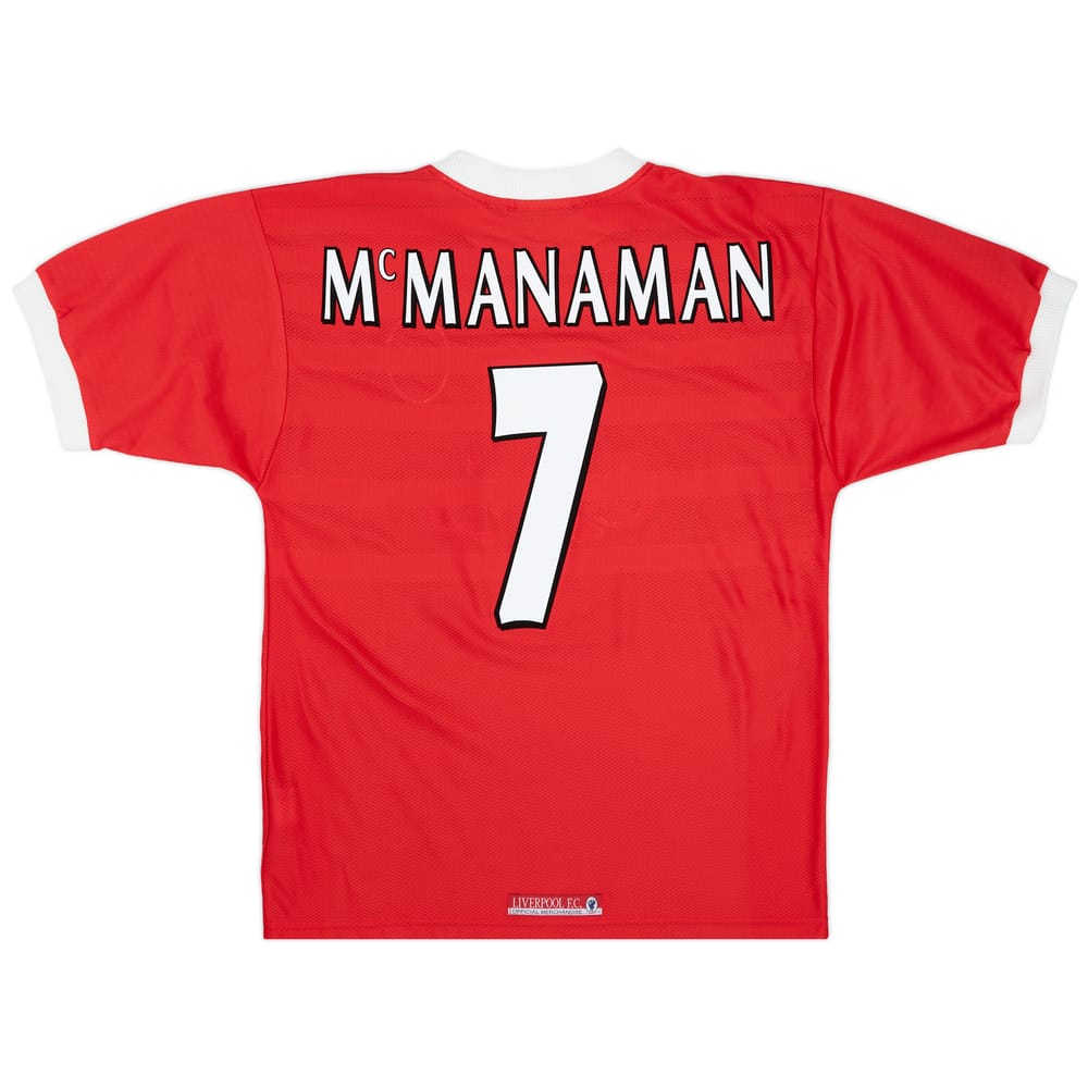 1998-00 Liverpool Home Shirt McManaman #7 - 6/10 - (M)