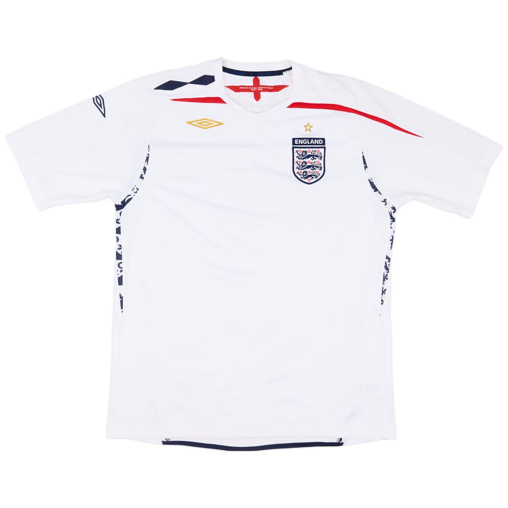 2007-09 England Home Shirt - 7/10 - (XL)