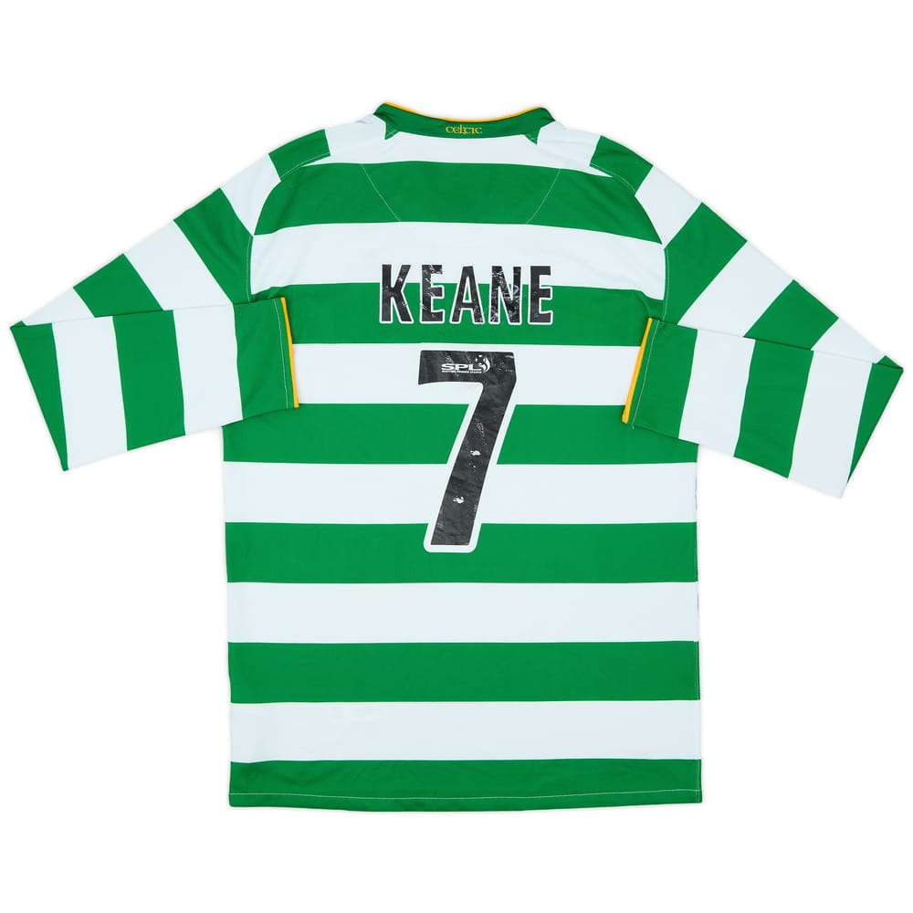 2008-10 Celtic Home L/S Shirt Keane #7 - 4/10 - (M)