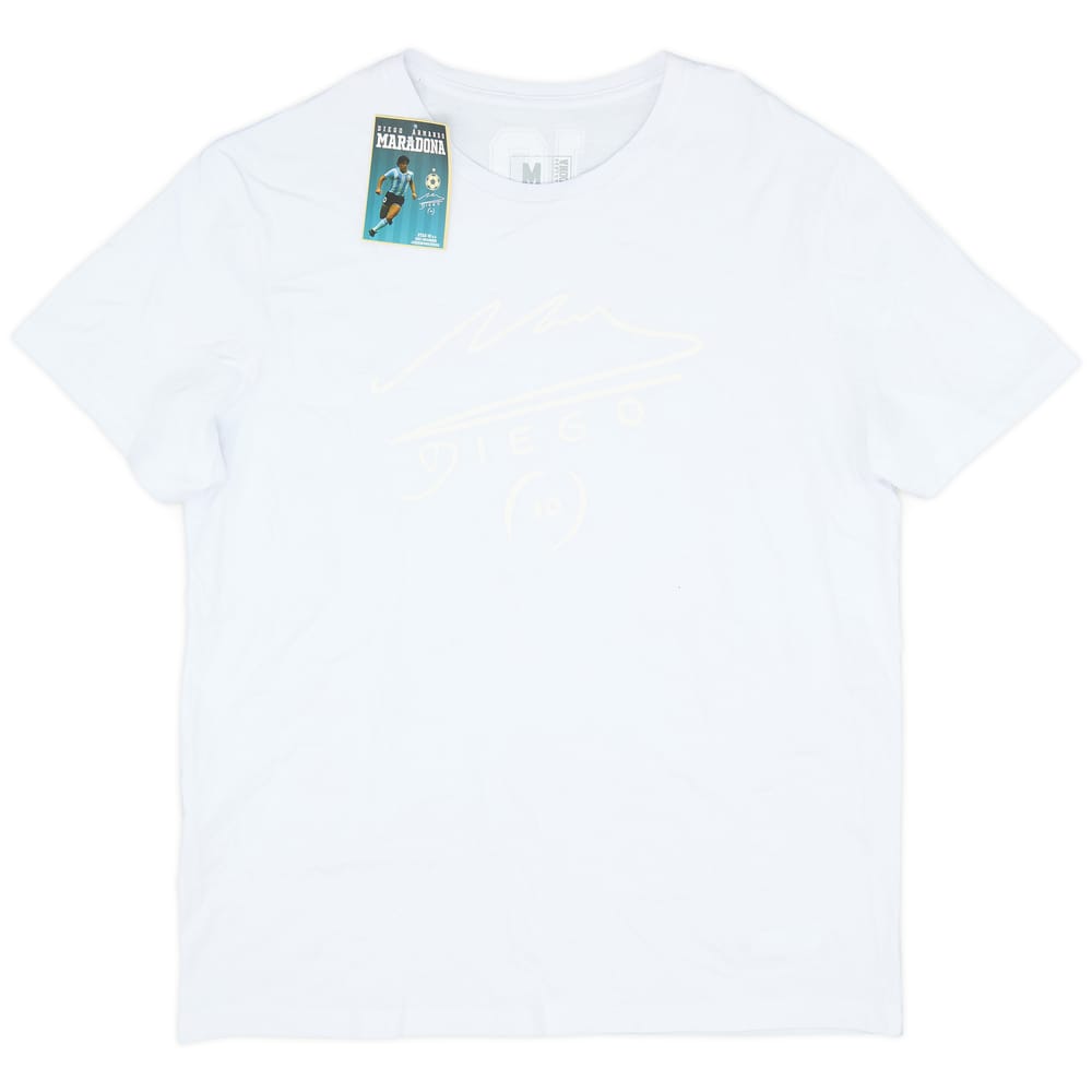 2020-21 Maradona Signature Cotton Tee (M)