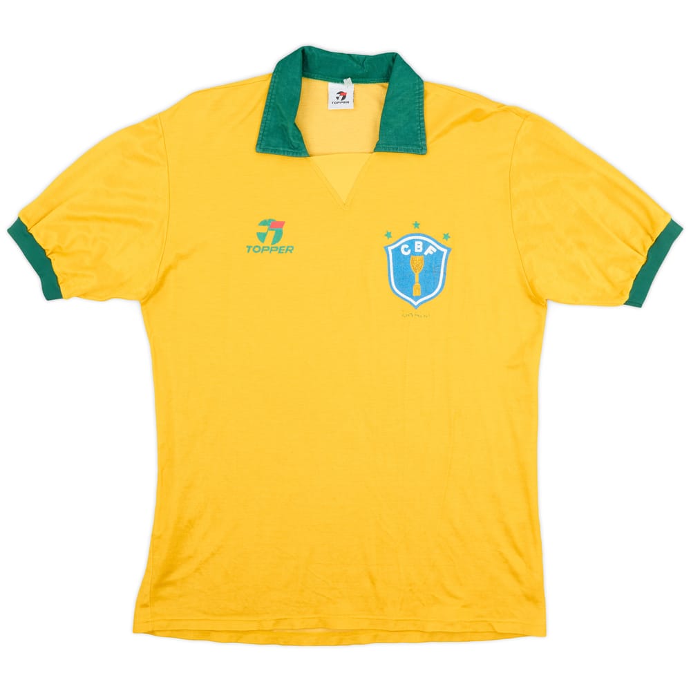 1990 Brazil Home Shirt - 6/10 - (XL)