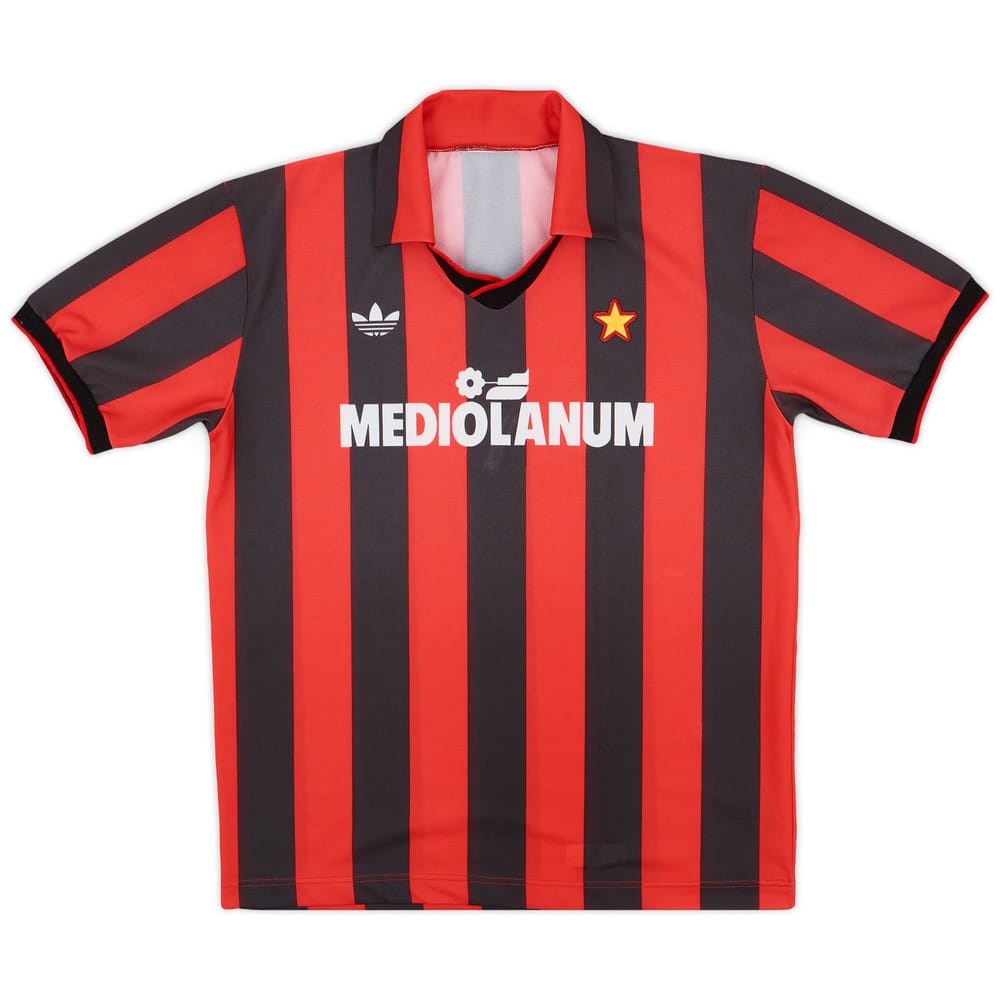 1990-91 AC Milan Basic Home Shirt - 8/10 - (M)