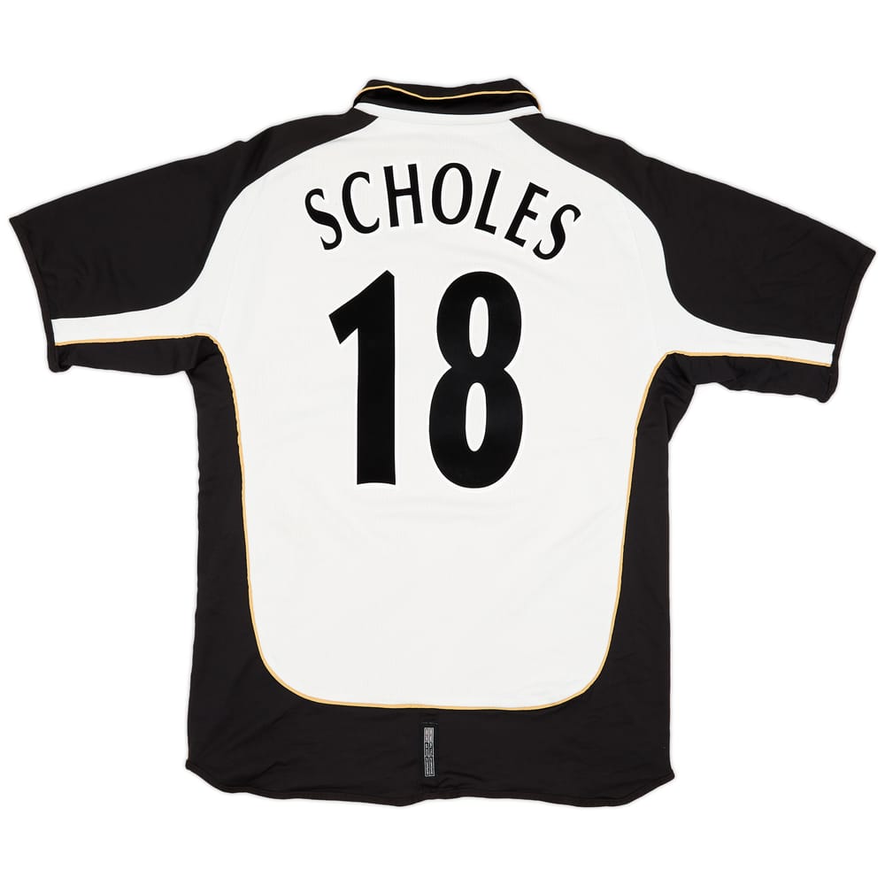 2001-02 Manchester United Centenary Away/Third Shirt Scholes #18 - 6/10 - (L)