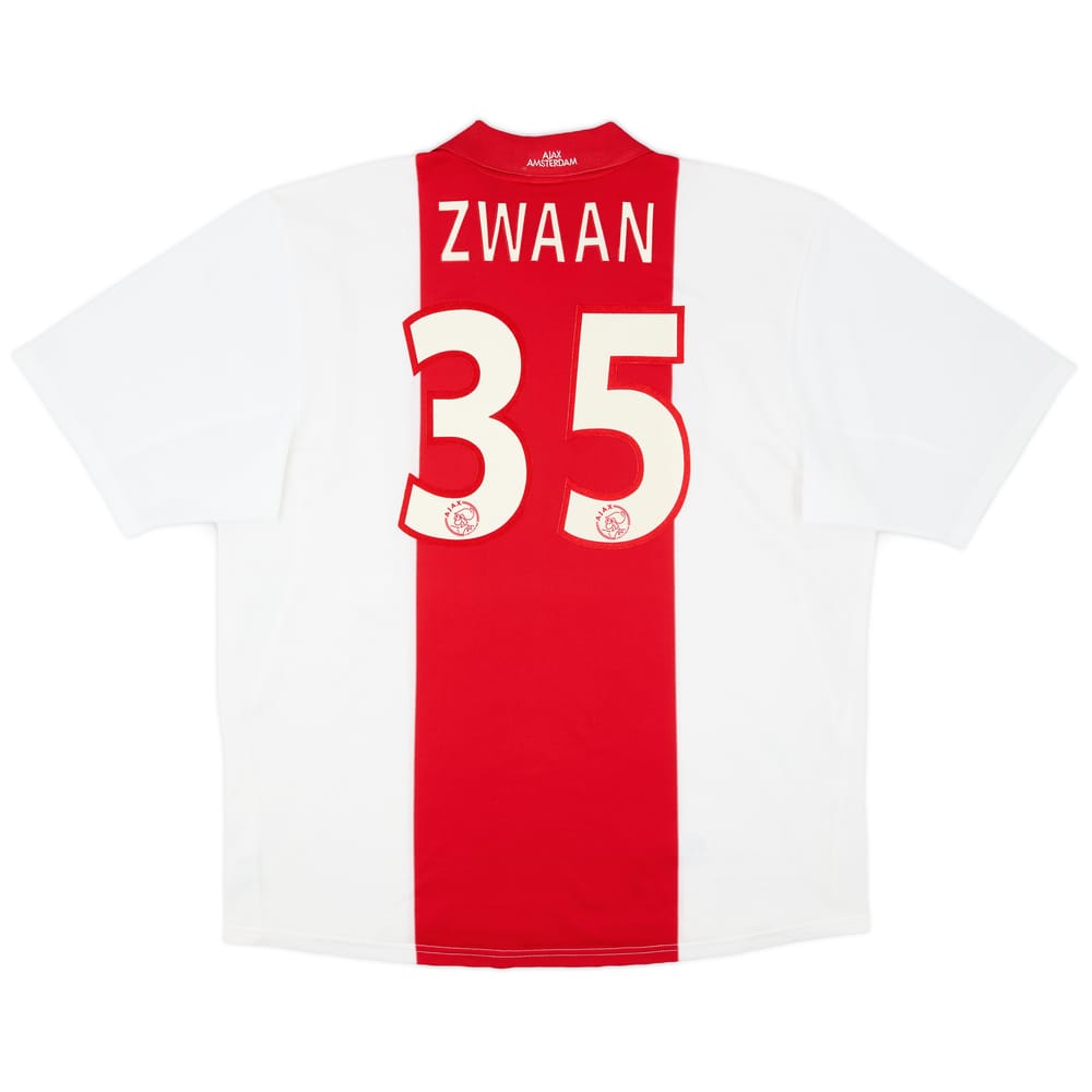 2001-02 Ajax Home Shirt Zwaan #35 - 8/10 - (XXL)