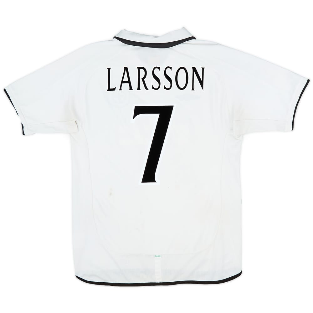 2001-02 Celtic Away Shirt Larsson #7 - 6/10 - (L)