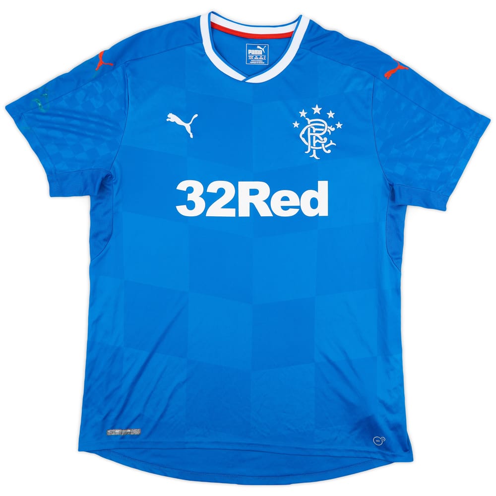 2016-18 Rangers Home Shirt - 5/10 - (XL)