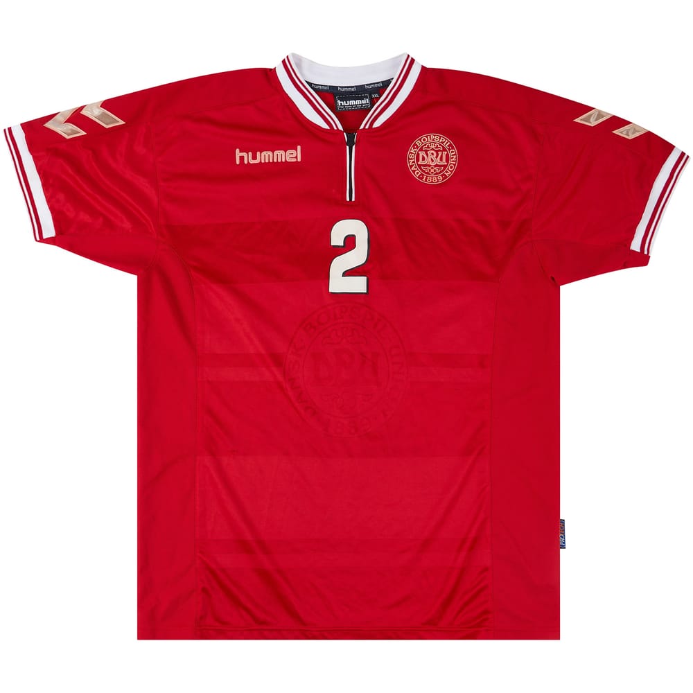2000-02 Denmark Match Issue Home Shirt #2 (Colding)