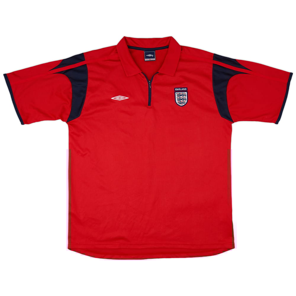 2006-07 England Umbro 1/4 Zip Polo Shirt - 6/10 - (XL)