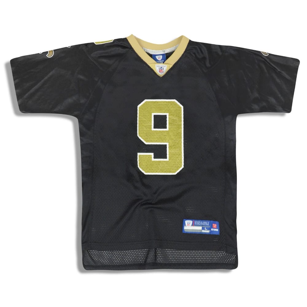2008-11 New Orleans Saints Brees #9 Reebok On Field Jersey (Home) Y