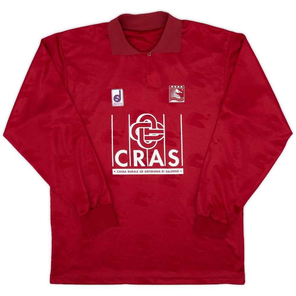 1992-93 Salernitana Home L/S Shirt - 9/10 - (L)