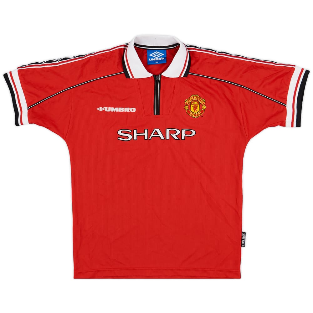1998-00 Manchester United Home Shirt - 8/10 - (L.Boys)