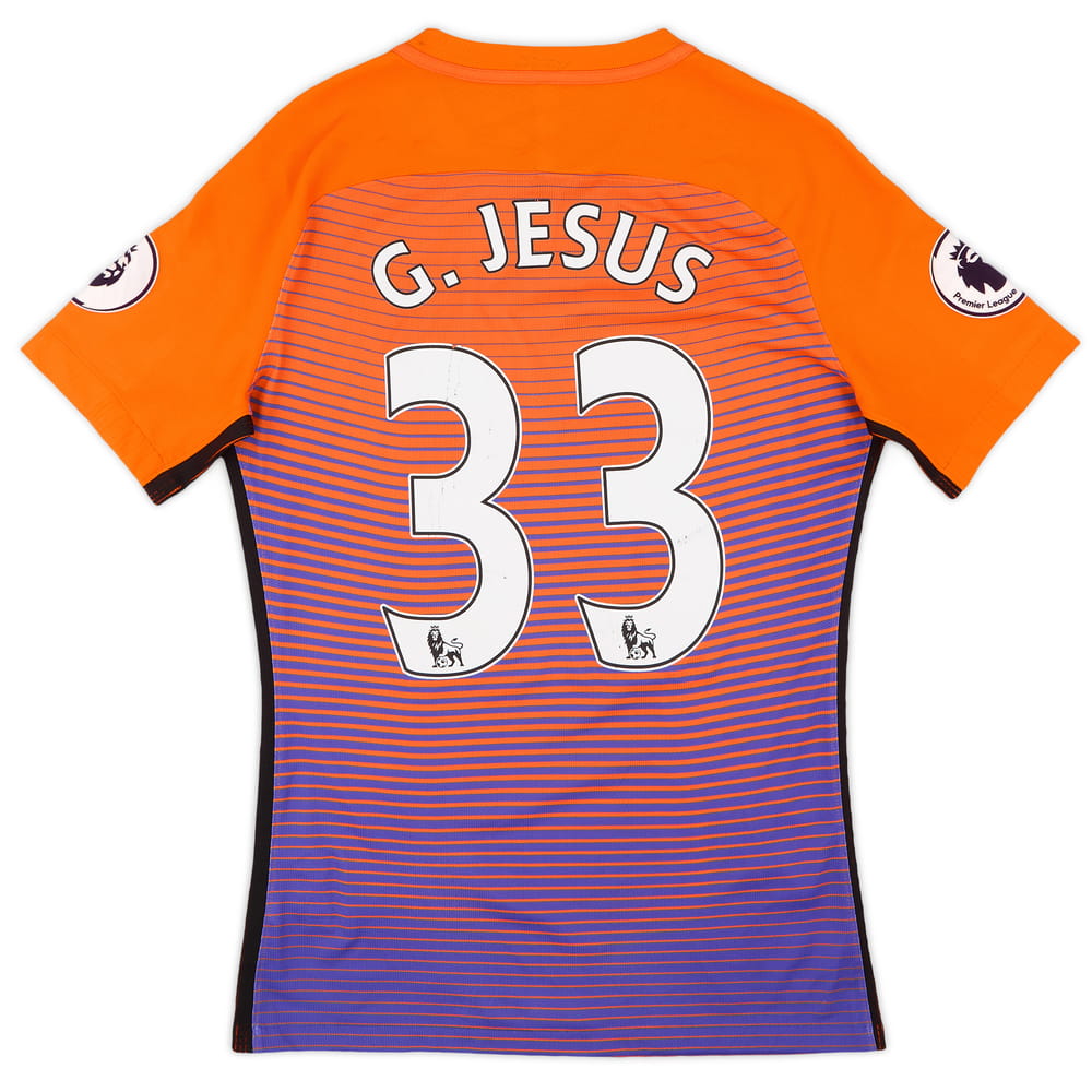 2016-17 Manchester City Authentic Third Shirt G. Jesus #33 - 3/10 - (XL)
