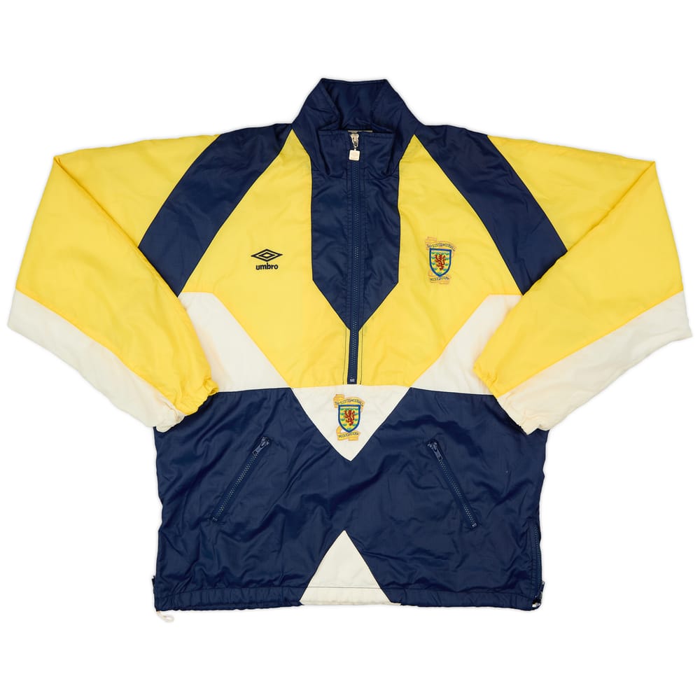1990-92 Scotland Umbro 1/2 Zip Track Jacket - 9/10 - (XL)