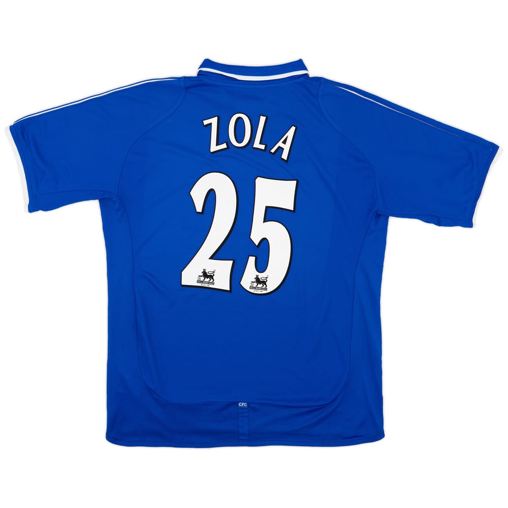 2001-03 Chelsea Home Shirt Zola #25 - 8/10 - (XL)