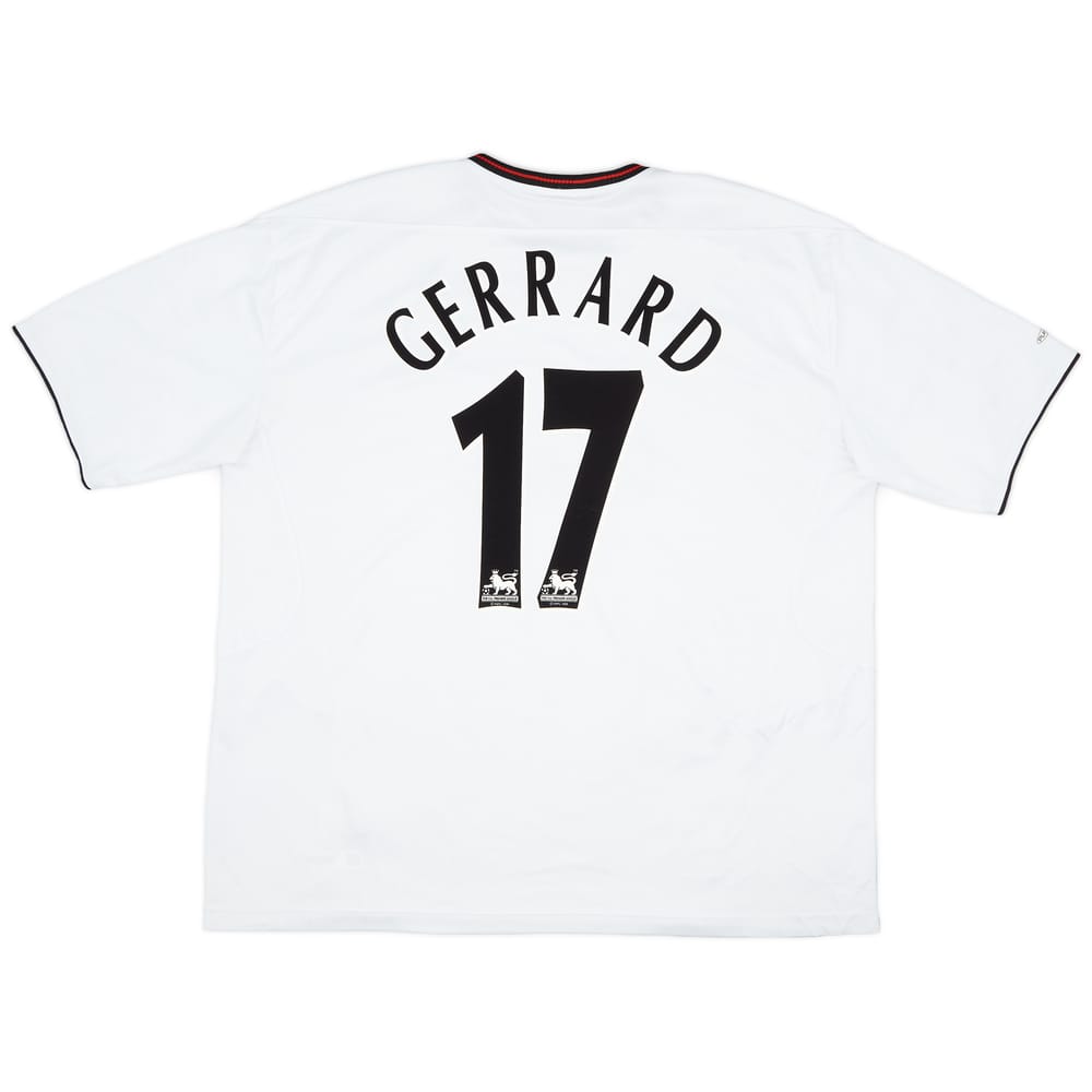 2003-04 Liverpool Away Shirt Gerrard #17 - 7/10 - (XXL)