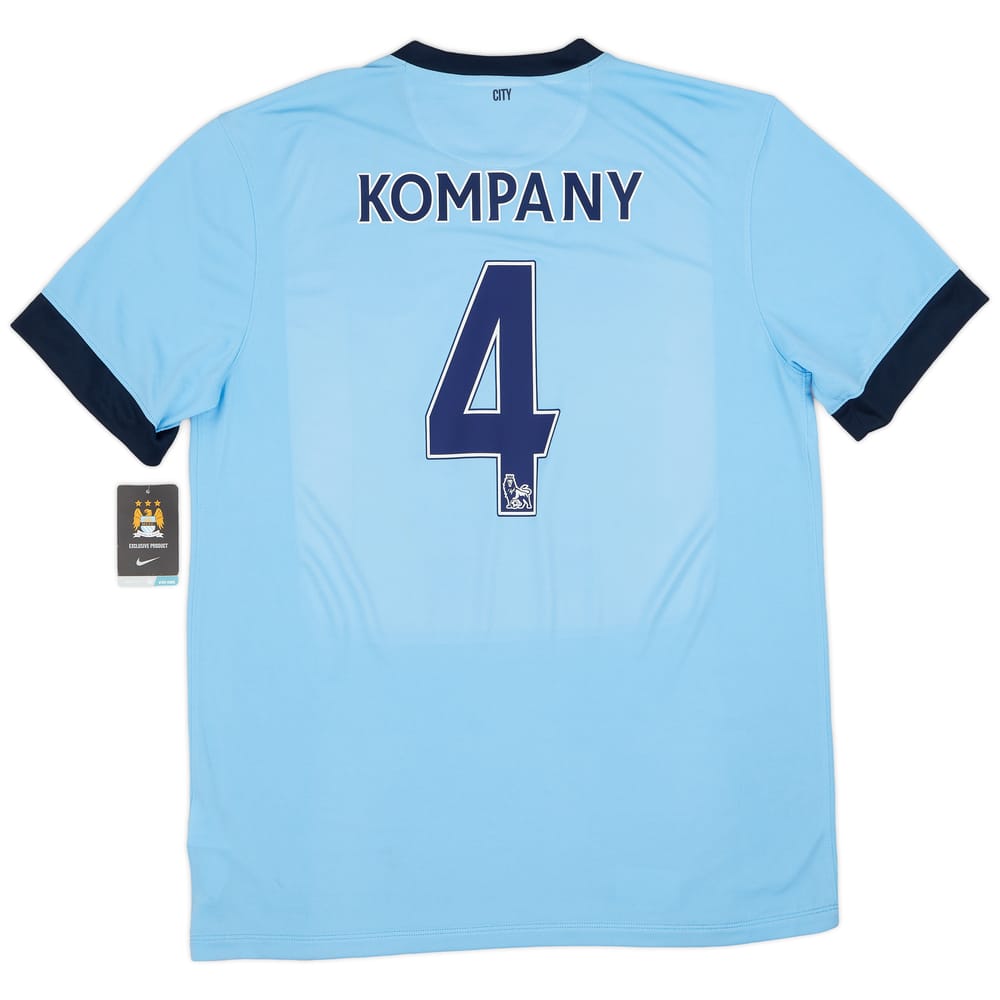 2014-15 Manchester City Home Shirt Kompany #4 (XL)