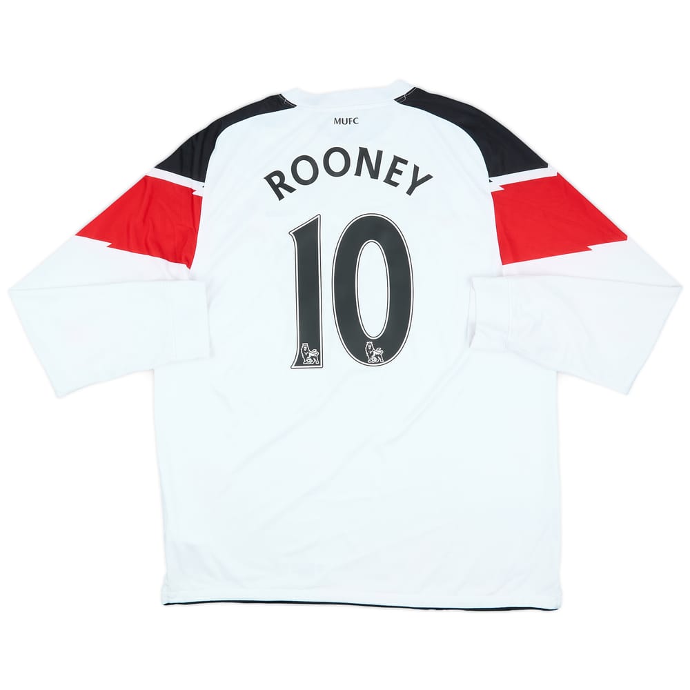 2010-12 Manchester United Away L/S Shirt Rooney #10 - 8/10 - (XL)