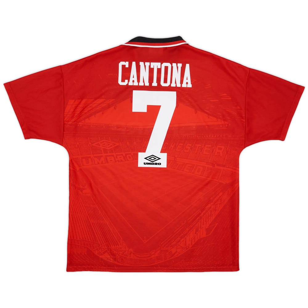 1994-96 Manchester United Home Shirt Cantona #7 - 9/10 - (L)