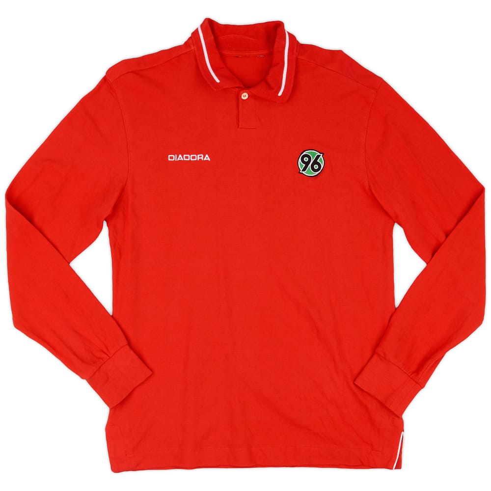 2005-06 Hannover 96 Diadora Polo L/S Shirt - 9/10 - (XL.Boys)