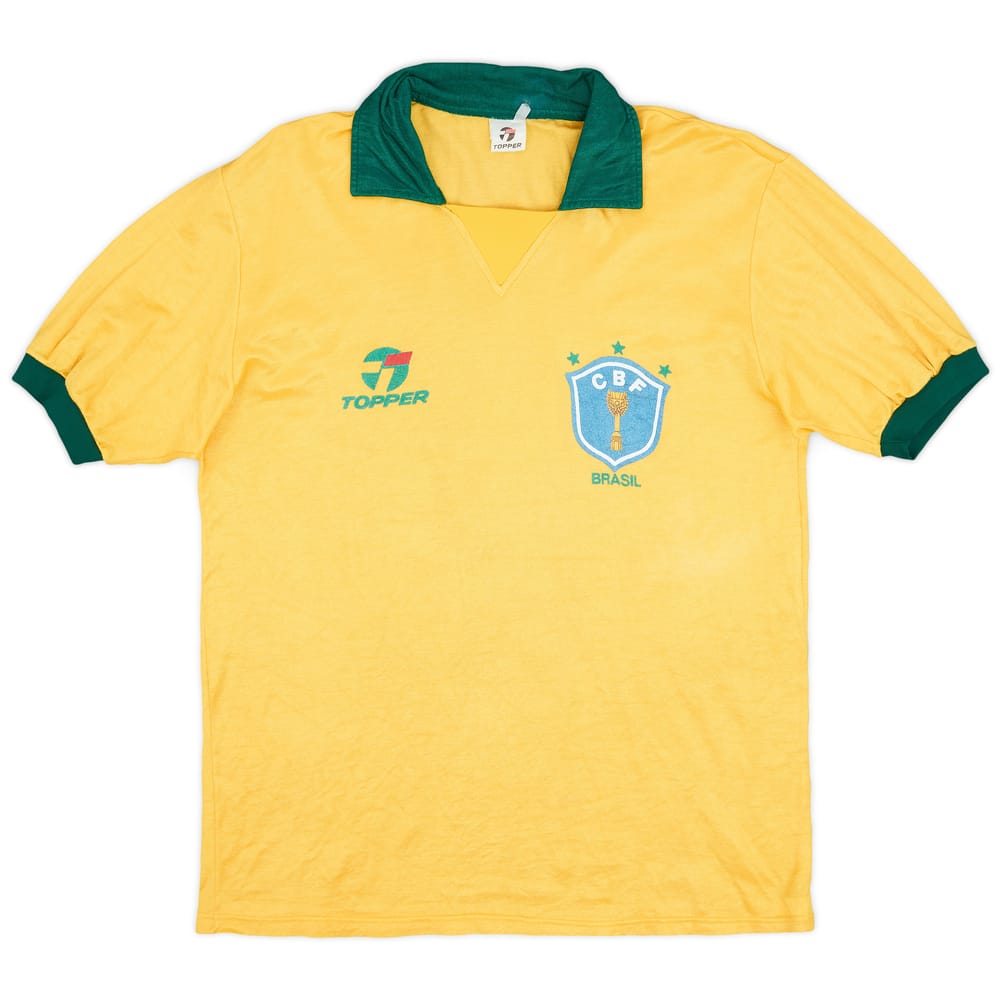 1990 Brazil Home Shirt - 9/10 - (XL)