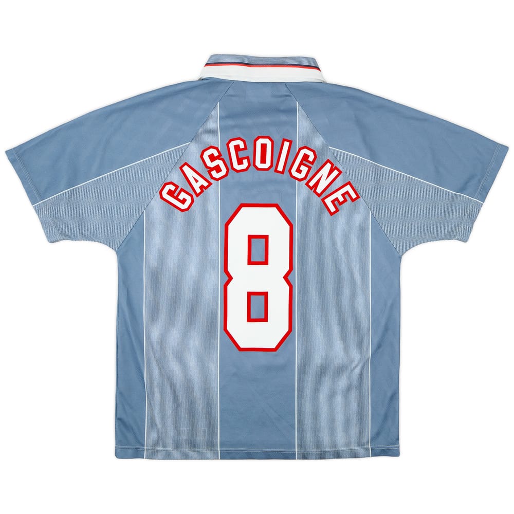 1996-97 England Away Shirt Gascoigne #8 - 6/10 - (M)