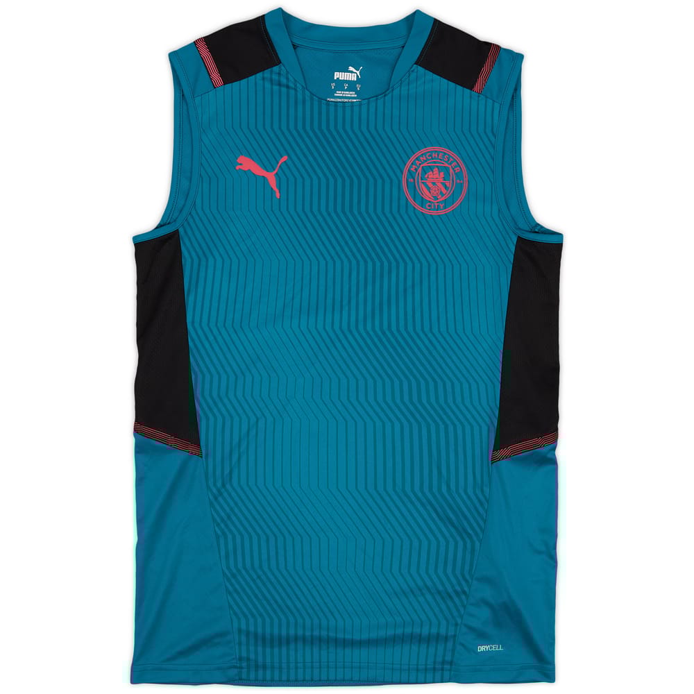 2021-22 Manchester City Puma Training Vest - 9/10 - (S)