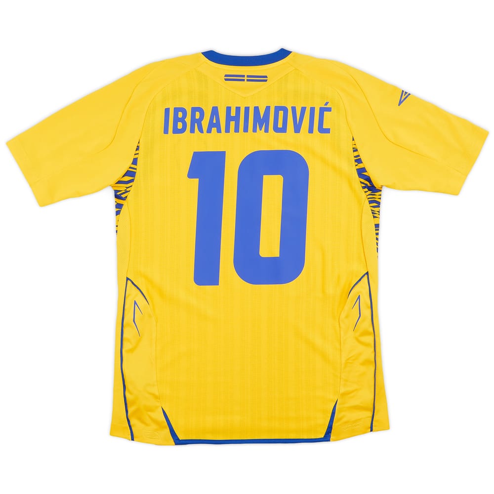 2007-09 Sweden Home Shirt Ibrahimovic #10 - 9/10 - (S)