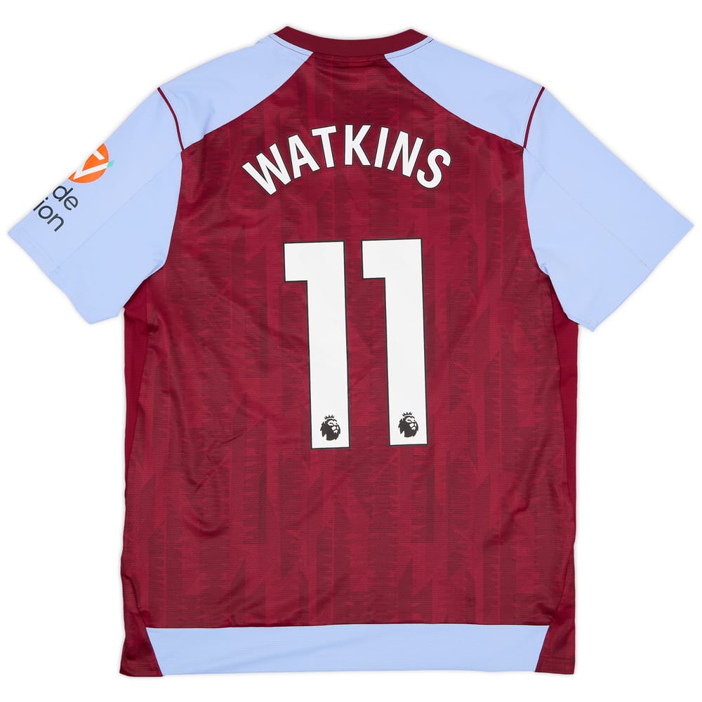 2023-24 Aston Villa Authentic Home Shirt Watkins #11 (L)
