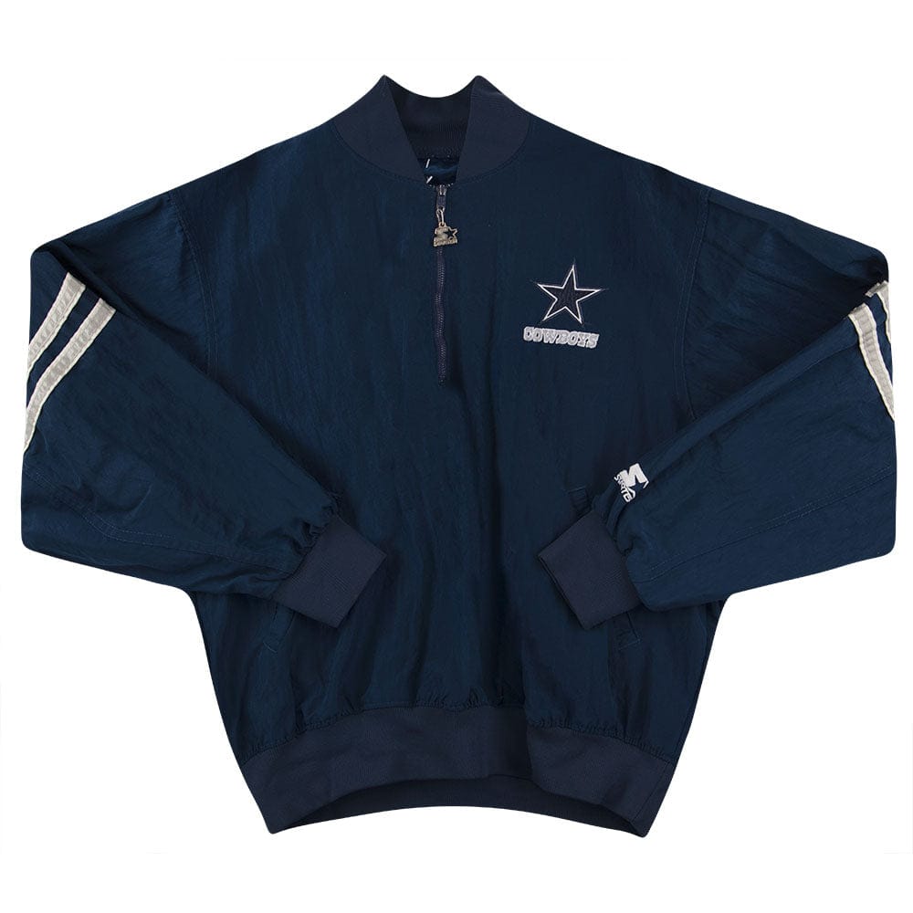 1990s Dallas Cowboys Starter 1/4 Zip Windbreaker Jacket L