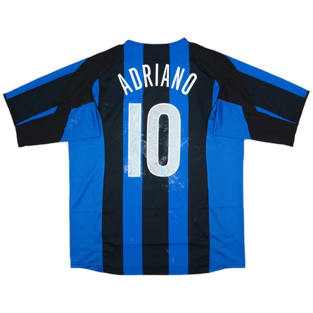 2004-05 Inter Milan Home Shirt Adriano #10 - 3/10 - (XL)