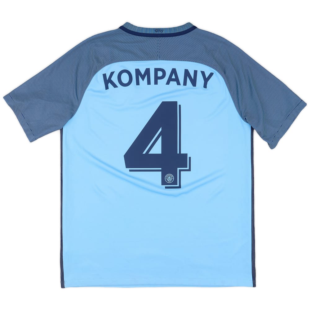 2016-17 Manchester City Home Shirt Kompany #4 - 5/10 - (L)