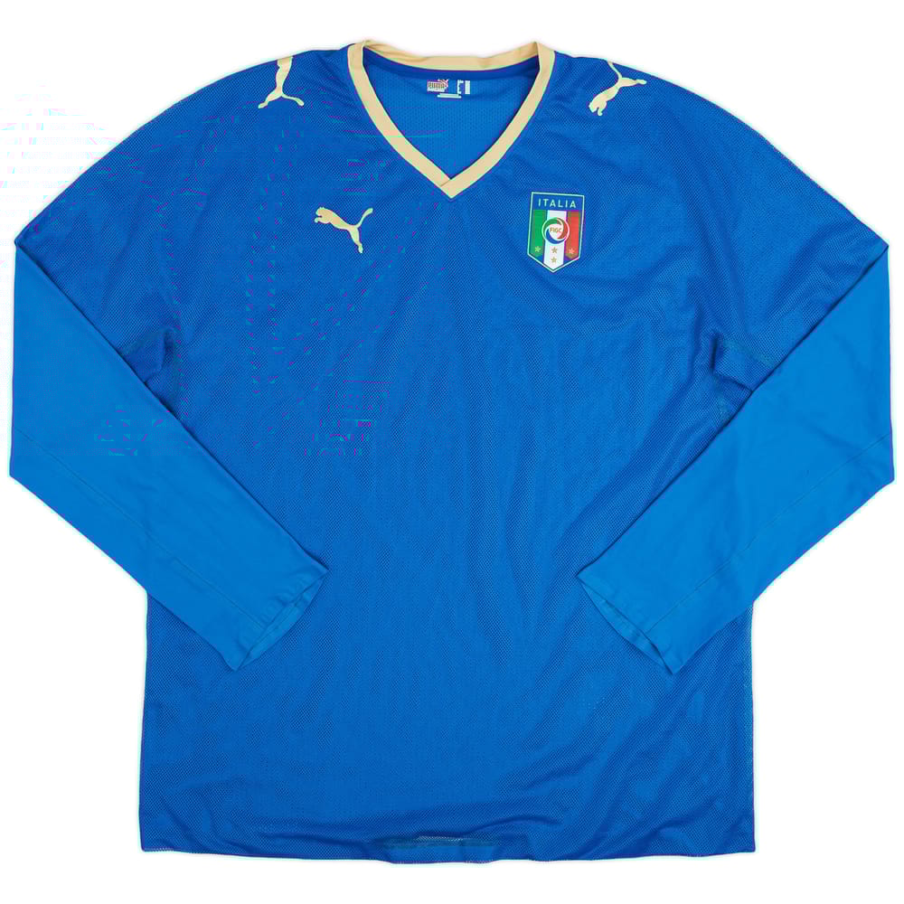 2007-08 Italy Player Issue Home L/S Shirt - 9/10 - (XXL)