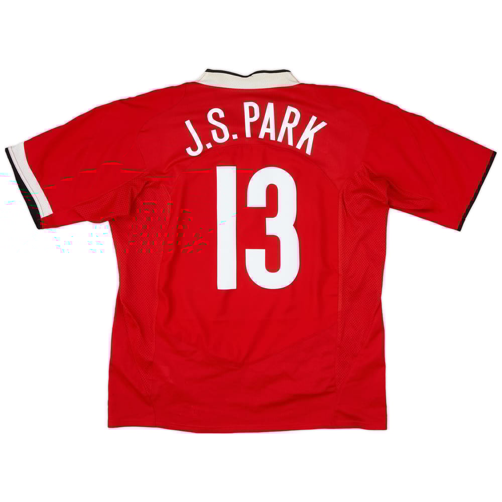2004-06 Manchester United Home Shirt J.S.Park #13 - 7/10 - (L)