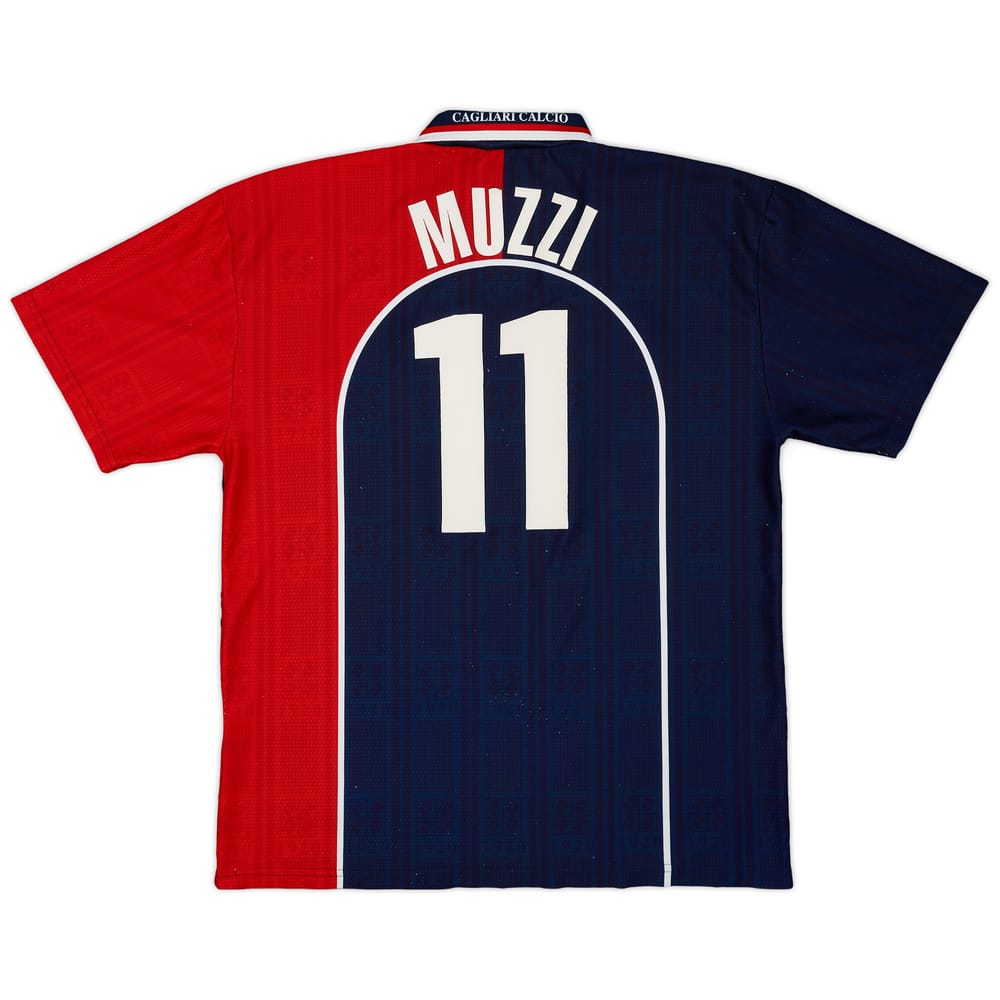 1998-99 Cagliari Home Shirt Muzzi #11 - 6/10 - (XL)