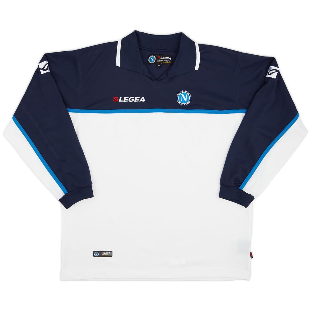 2003-04 Napoli Legea Polo L/S Shirt - 8/10 - (XL)