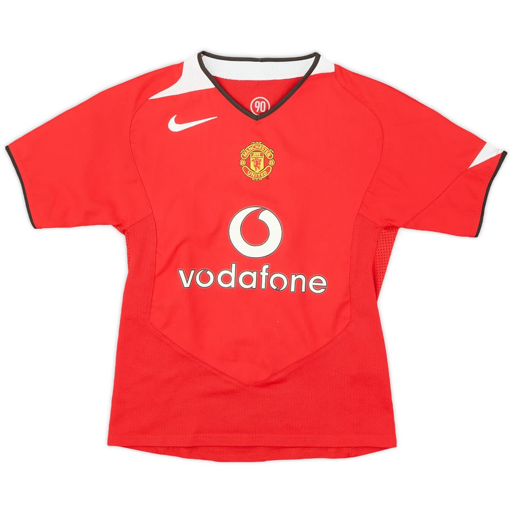 2004-06 Manchester United Home Shirt - 8/10 - (S.Boys)