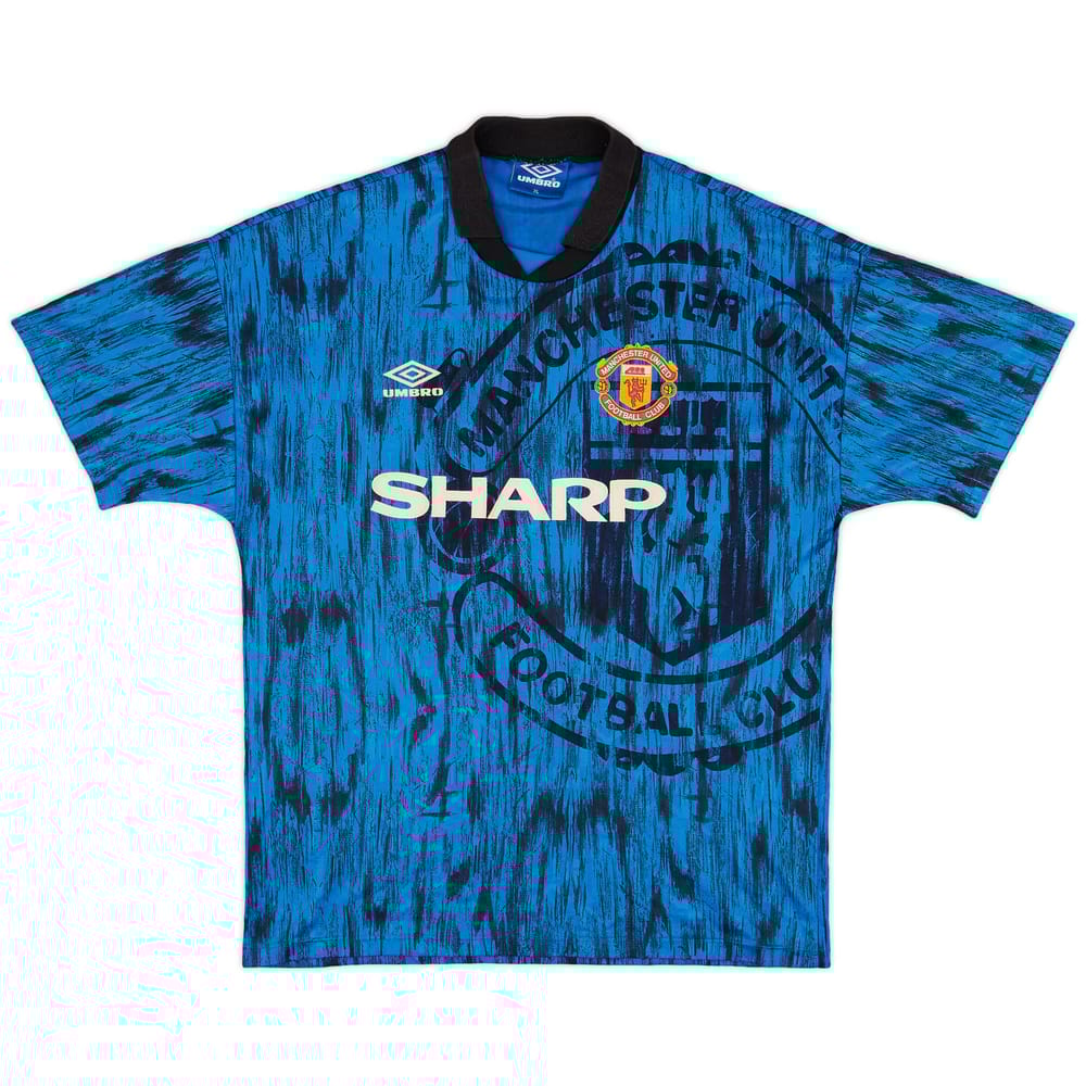 1992-93 Manchester United Away Shirt - 8/10 - (XL)