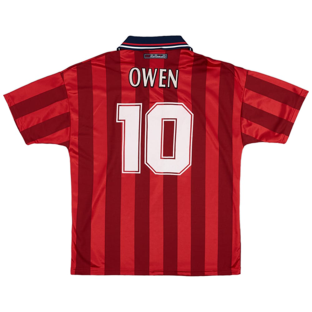 1997-99 England Away Shirt Owen #10 - 7/10 - (M)
