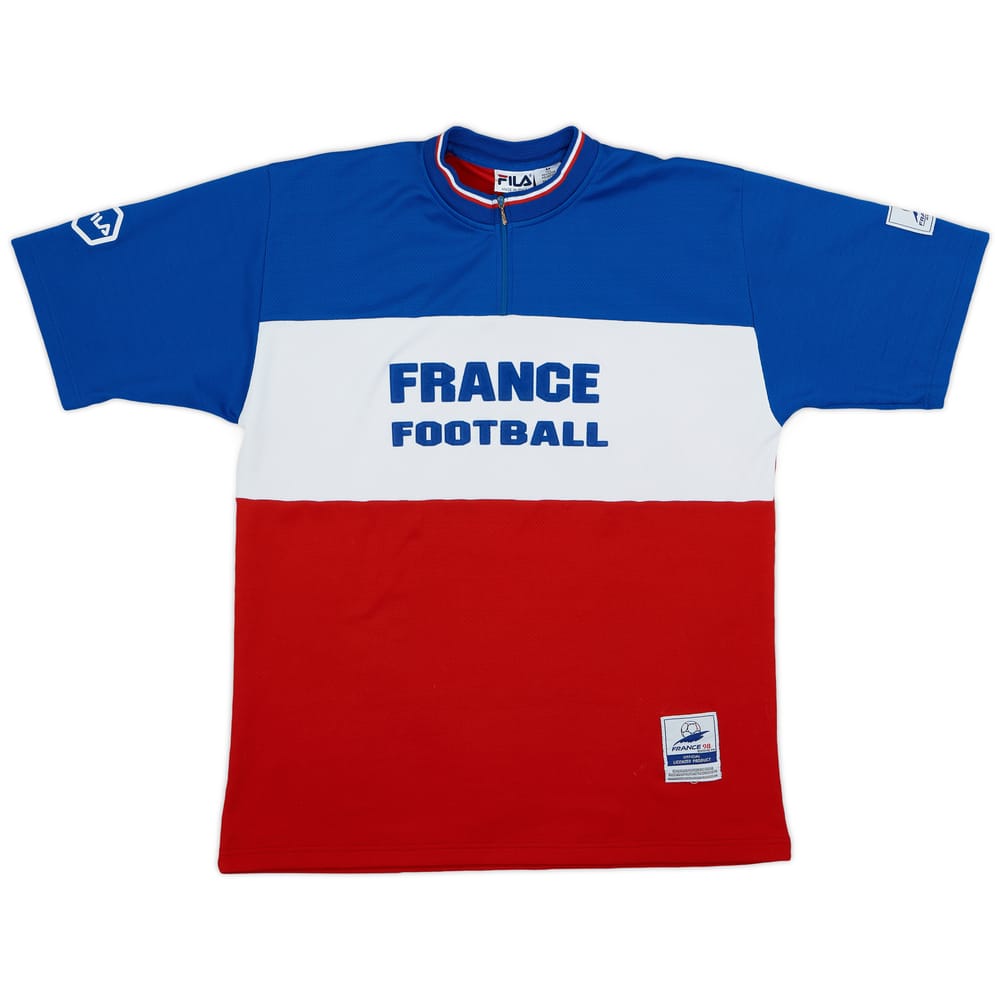 1998 France '98 Fila 1/4 Zip Training Shirt - 6/10 - (M)