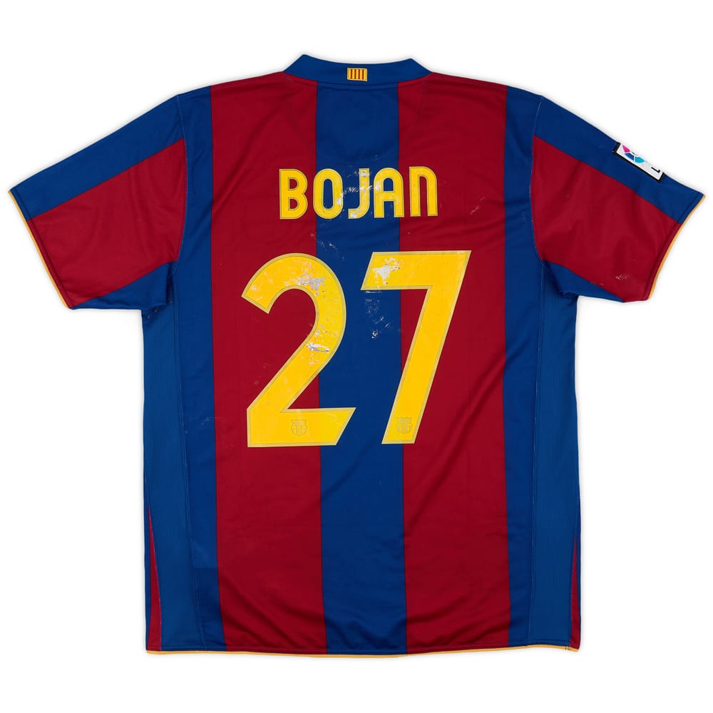 2007-08 Barcelona Home Shirt Bojan #27 - 5/10 - (L)