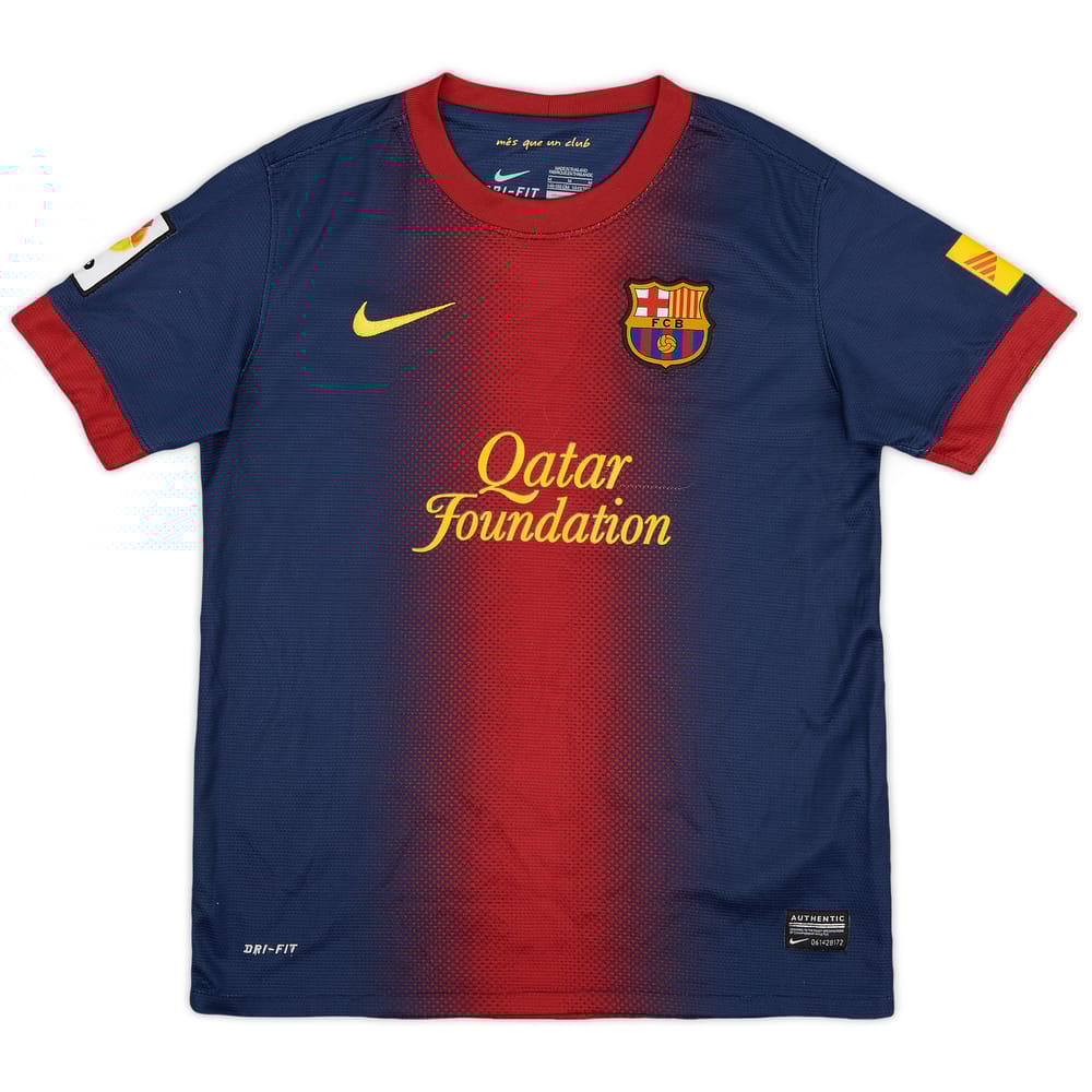 2012-13 Barcelona Home Shirt - 8/10 - (M.Boys)