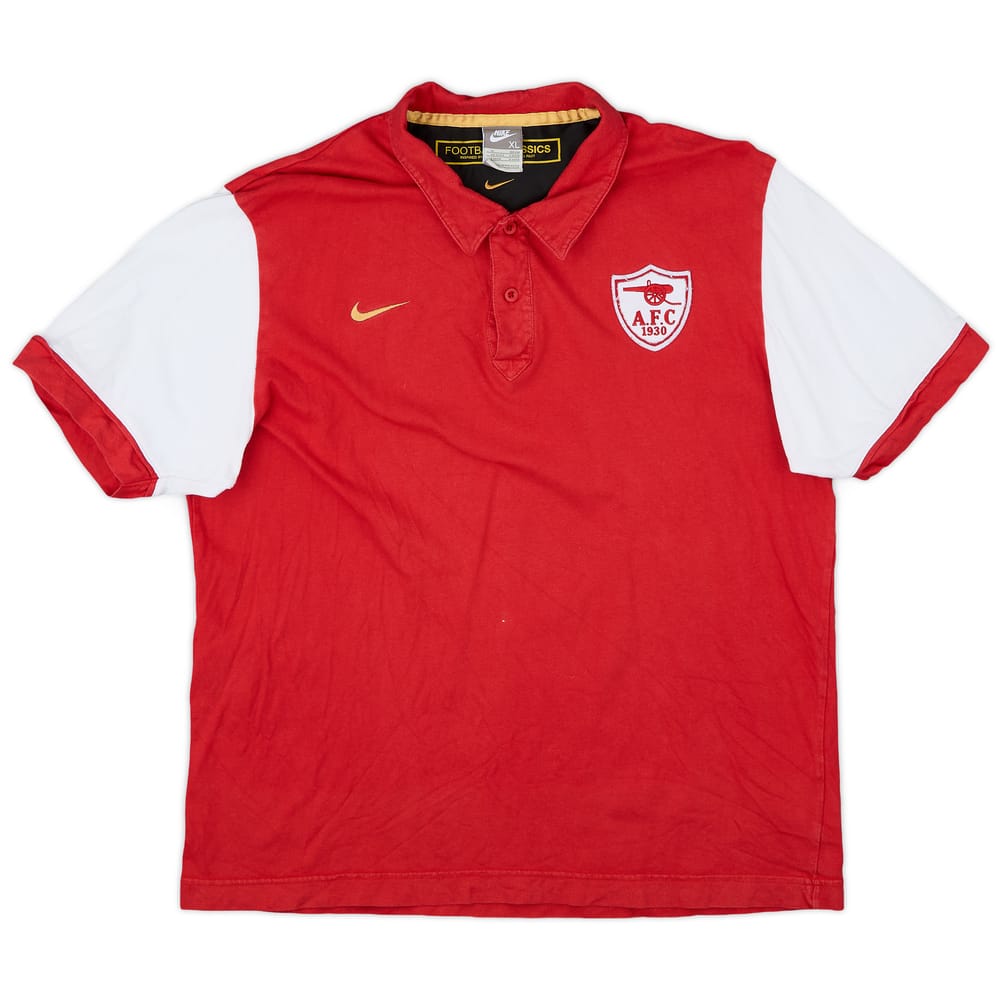 2007-08 Arsenal Nike Football Classics Polo Shirt - 8/10 - (XL)