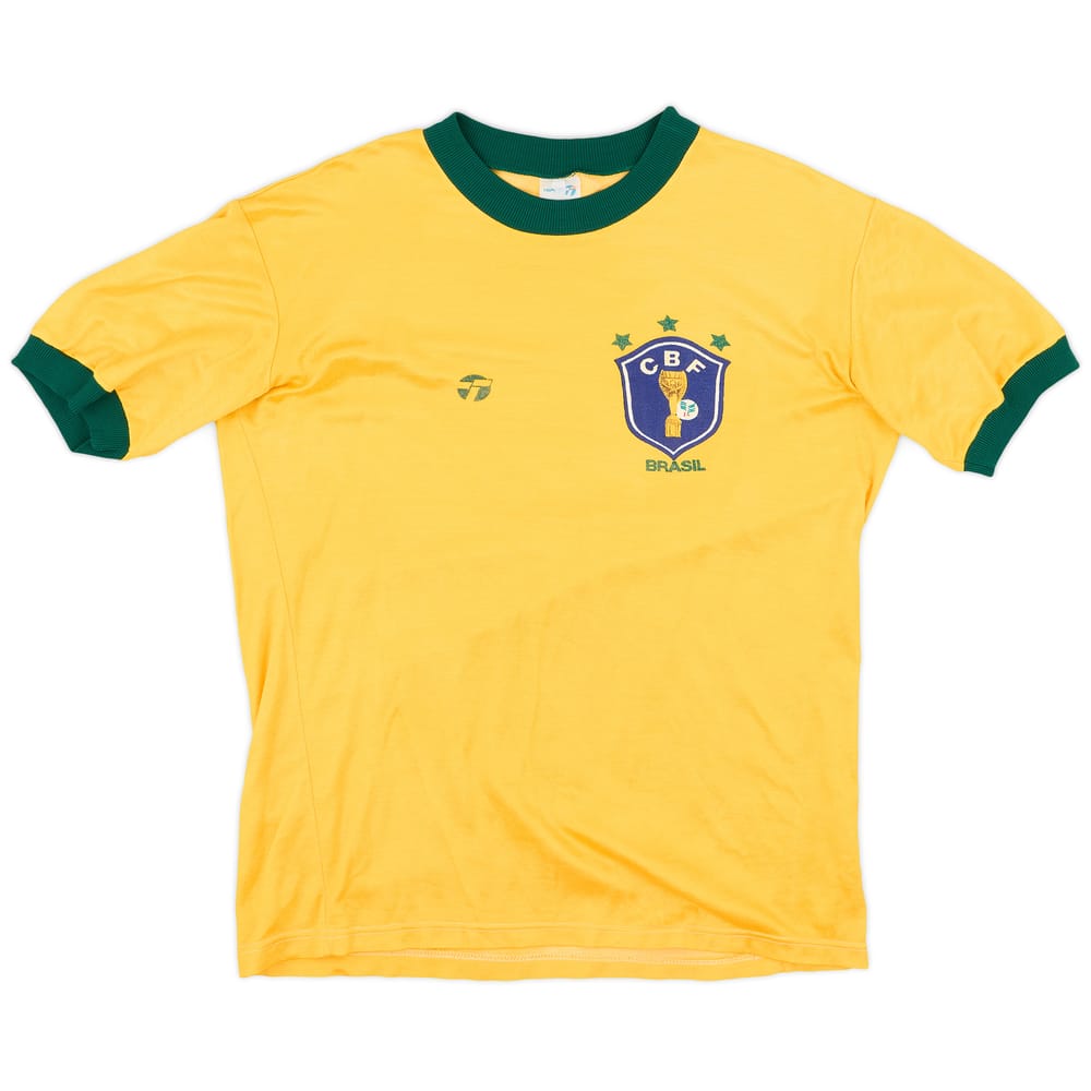 1982-85 Brazil Home Shirt - 8/10 - (M)