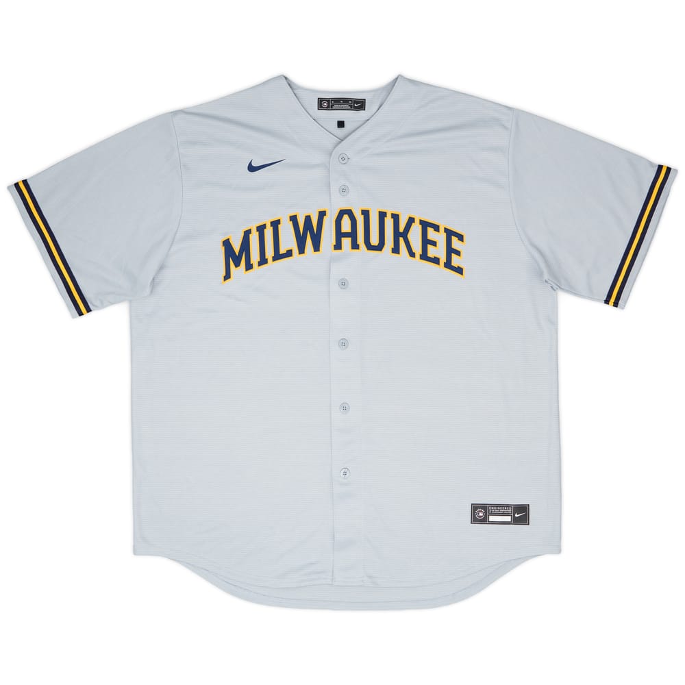 2020-24 Milwaukee Brewers Nike Alternate Jersey - 9/10 - (XL)