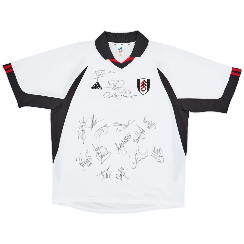 2002-03 Fulham Signed Home Shirt - 4/10 - (XL)