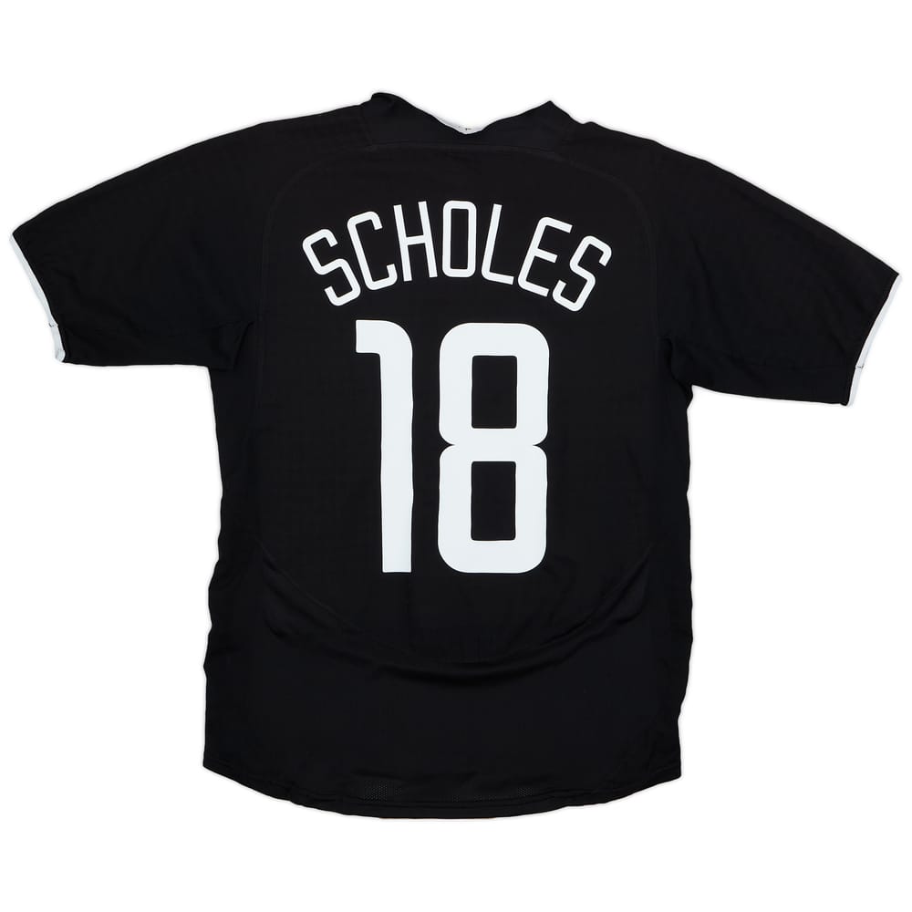 2003-05 Manchester United Away Shirt Scholes #18 - 6/10 - (S)