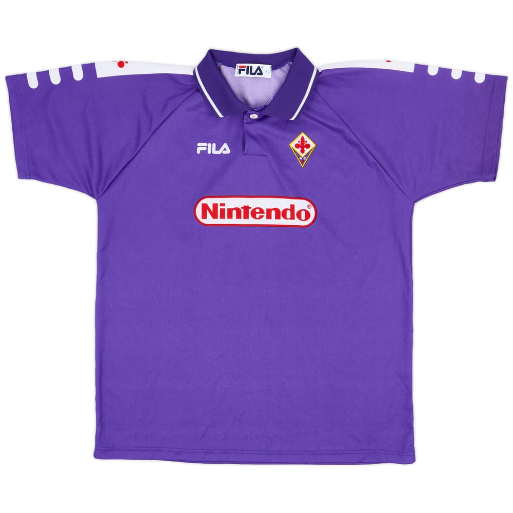 1998-99 Fiorentina Home Shirt - 9/10 - (XL.Boys)