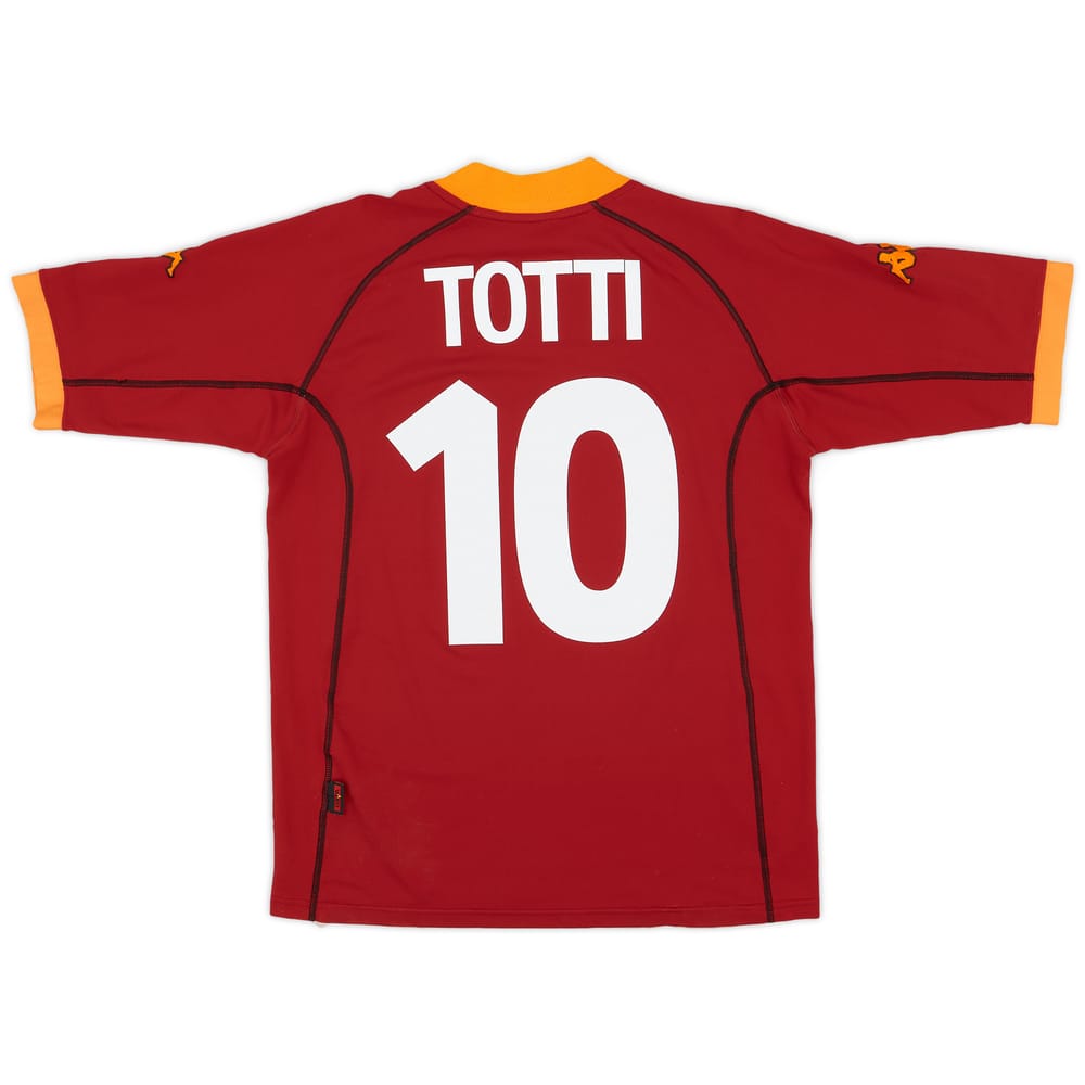 2001-02 Roma Home Shirt Totti #10 - 6/10 - (L)